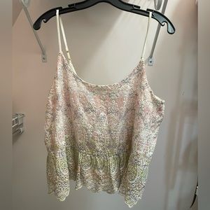 Anthropologie Feather Bone tank top